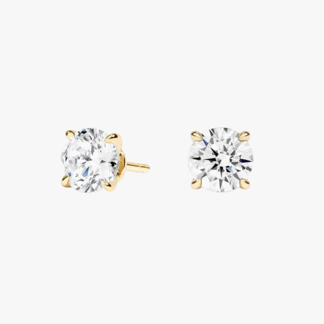 Diamant Ohrstecker in Gelbgold