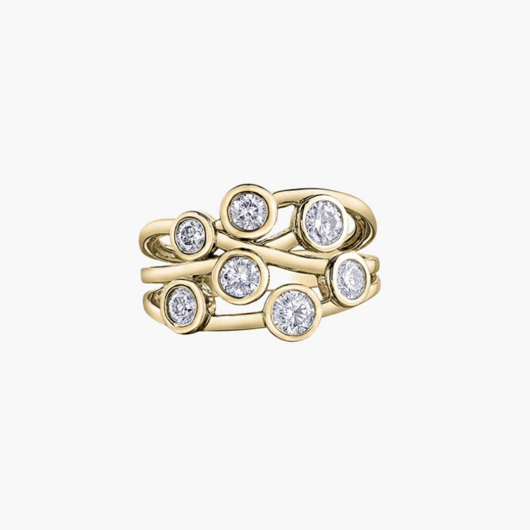 Bezel-Diamant Ring