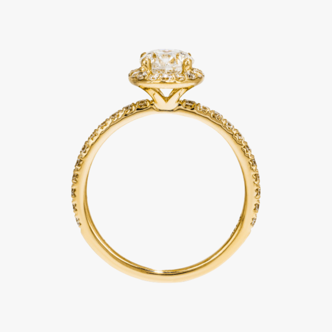 Barys Juwelier Gelbgold Diamant Ring mit Maple Leaf Diamond