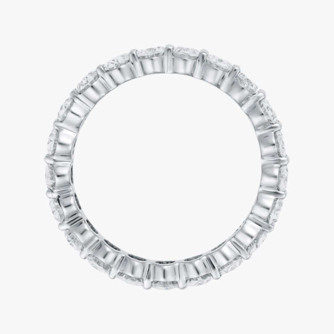 Lab-Grown 14kt White Gold Eternity Ring with 3.03ct Diamonds