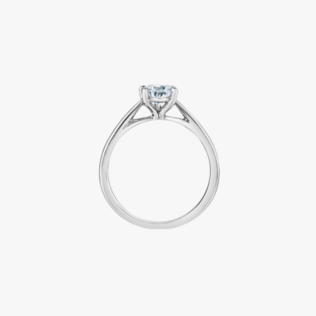 Lab-Grown Engagement Ring 14kt White Gold with 1.50ct Pear Diamond