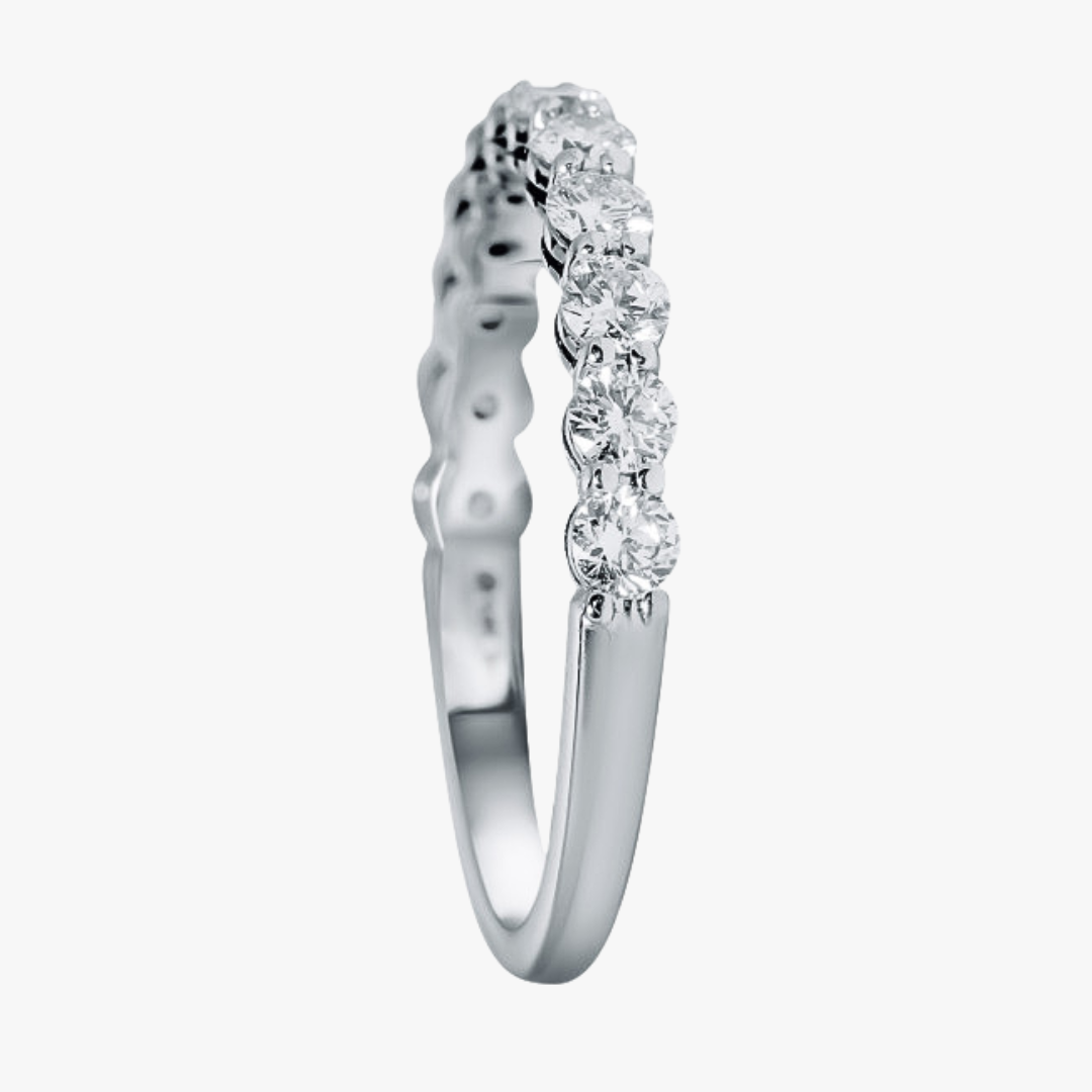 Lab-Grown 14kt white gold with 0.75ct diamonds