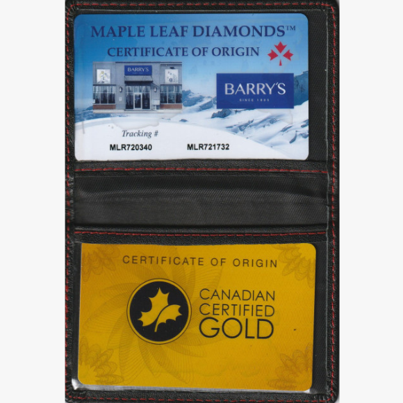 Maple Leaf Diamond Zertifikat 
