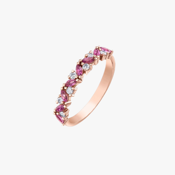 Rosegold Ring mit pinkem Morganite