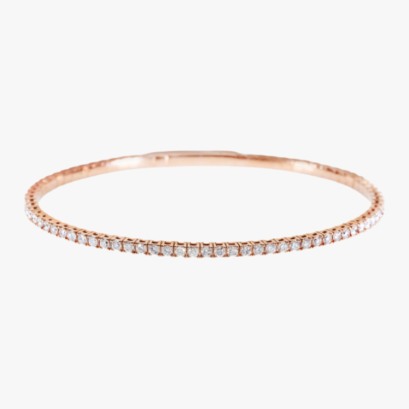 Diamant Tennis Armband in Rosègold