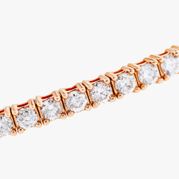 Diamant Tennis Armband in Rosègold