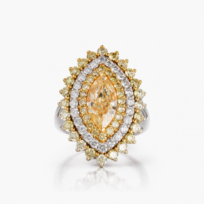 Barrys Juwelier Farb Diamanten Ring 