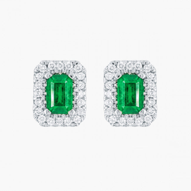 Smaragd Diamant Ohrstecker von Barrys Juwelier