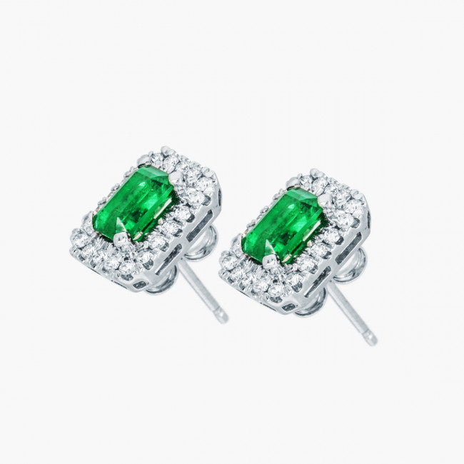 Smaragd Diamant Ohrstecker von Barrys Juwelier