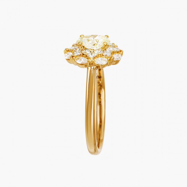 Barrys Juwelier Gelbgold Ring mit ovalen Diamant