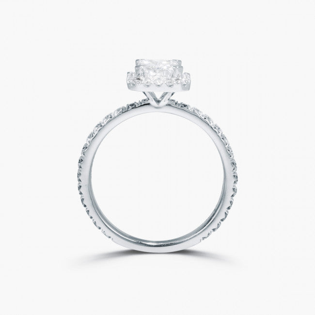 Emerald Cut Verlobungsring von Barrys Juwelier