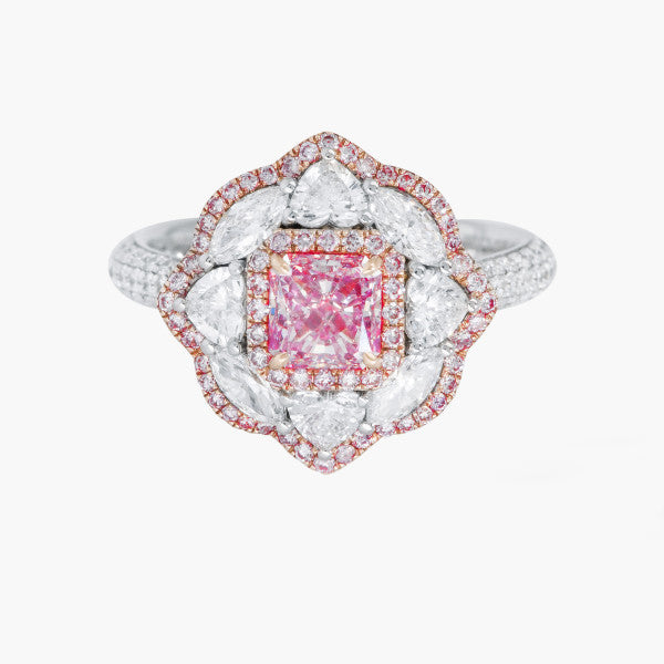 Barrys Juwelier - Farb Diamant Ring in Pink