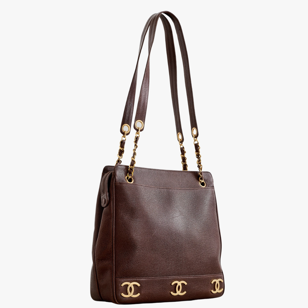Chanel Vintage Triple C Shopper Tasche