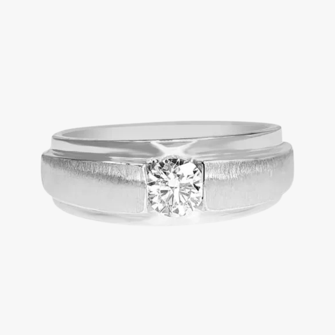 Herrenring Maple Leaf Diamond Weddingband