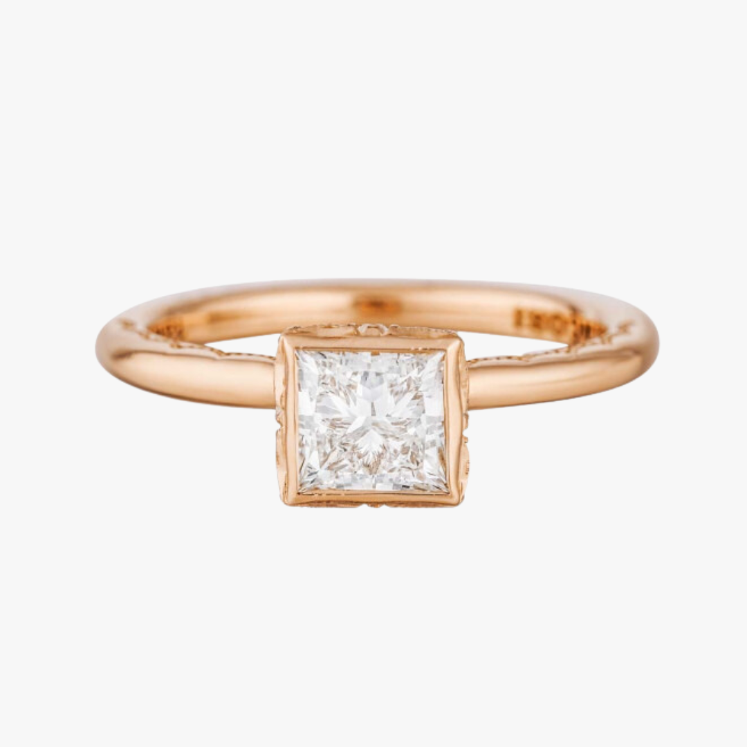 Verlobungsring 18kt Rosegold mit 1.04ct Lab Diamant