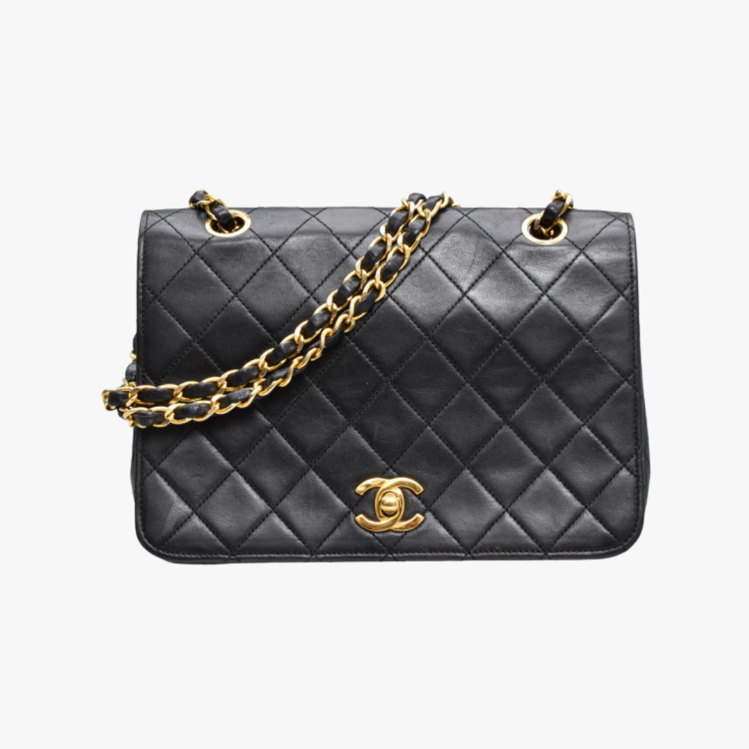 Chanel Vintage Single Flap schwarz