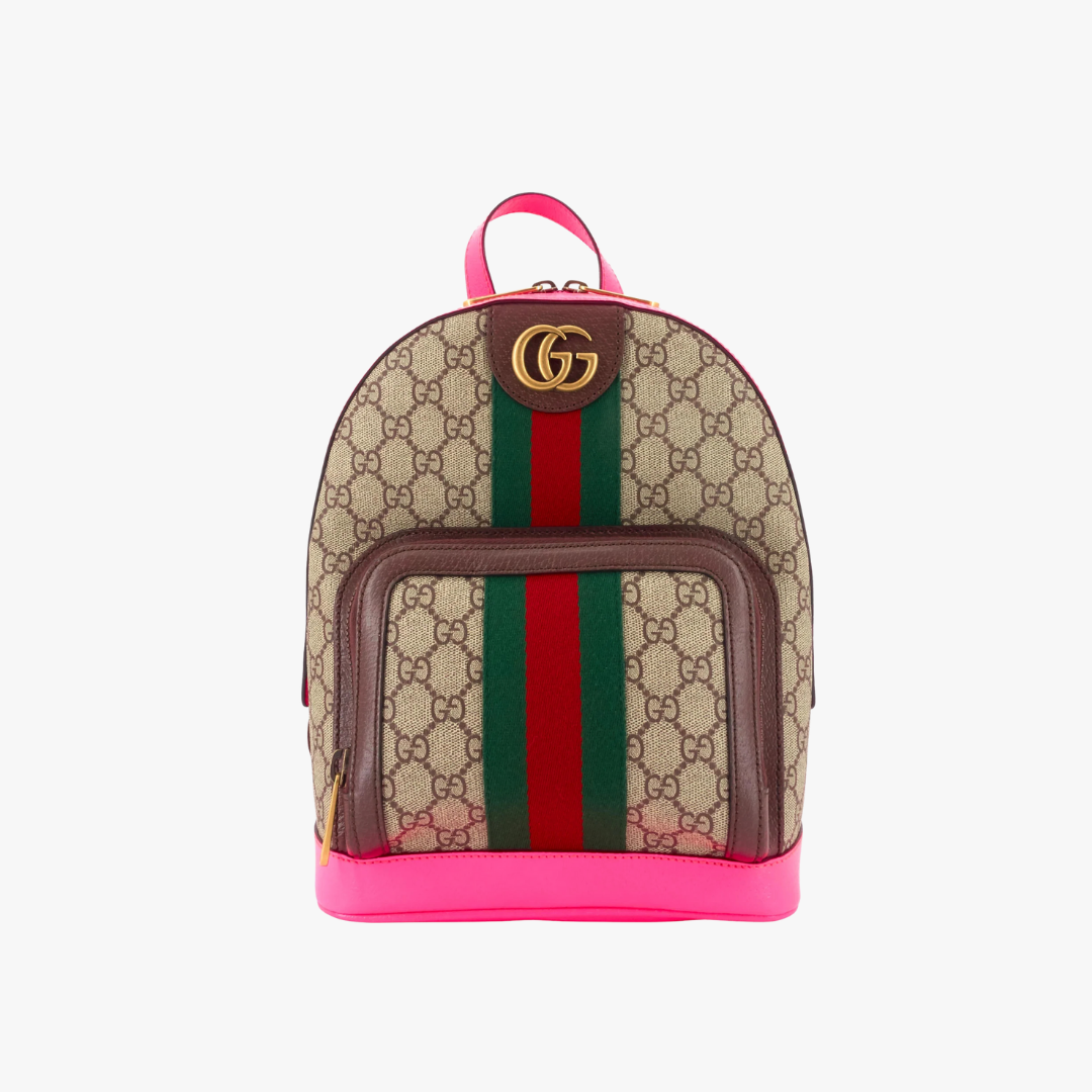 GUCCI Ophidia Small Supreme Canvas Rucksack