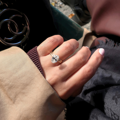 "Vienna" Ring - 2.3ct Oval Diamond Engagement Ring 