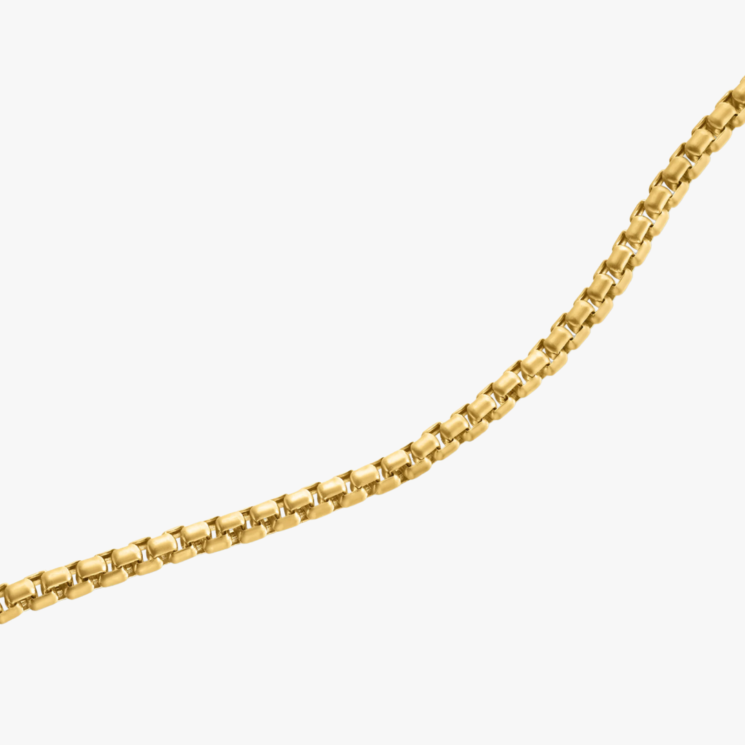 Herren Halskette in 14kt Gelbgold