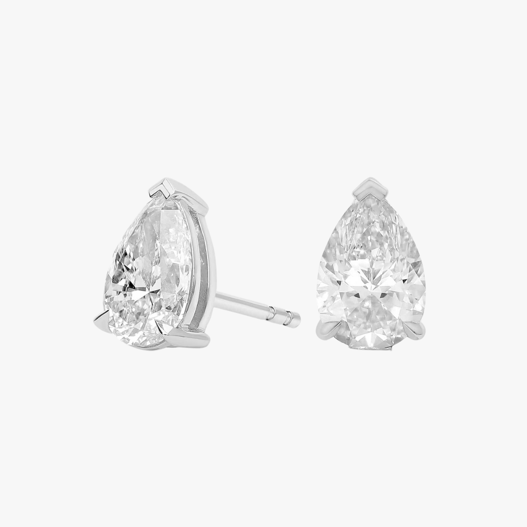Labor Diamanten - Pear Shape Ohrstecker