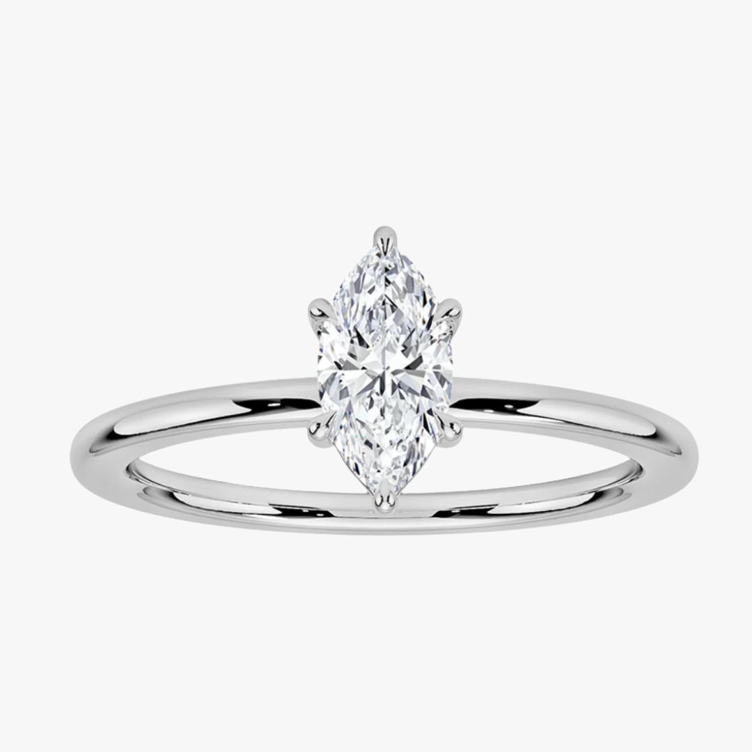 Marquise Diamant Ring in Whitegold