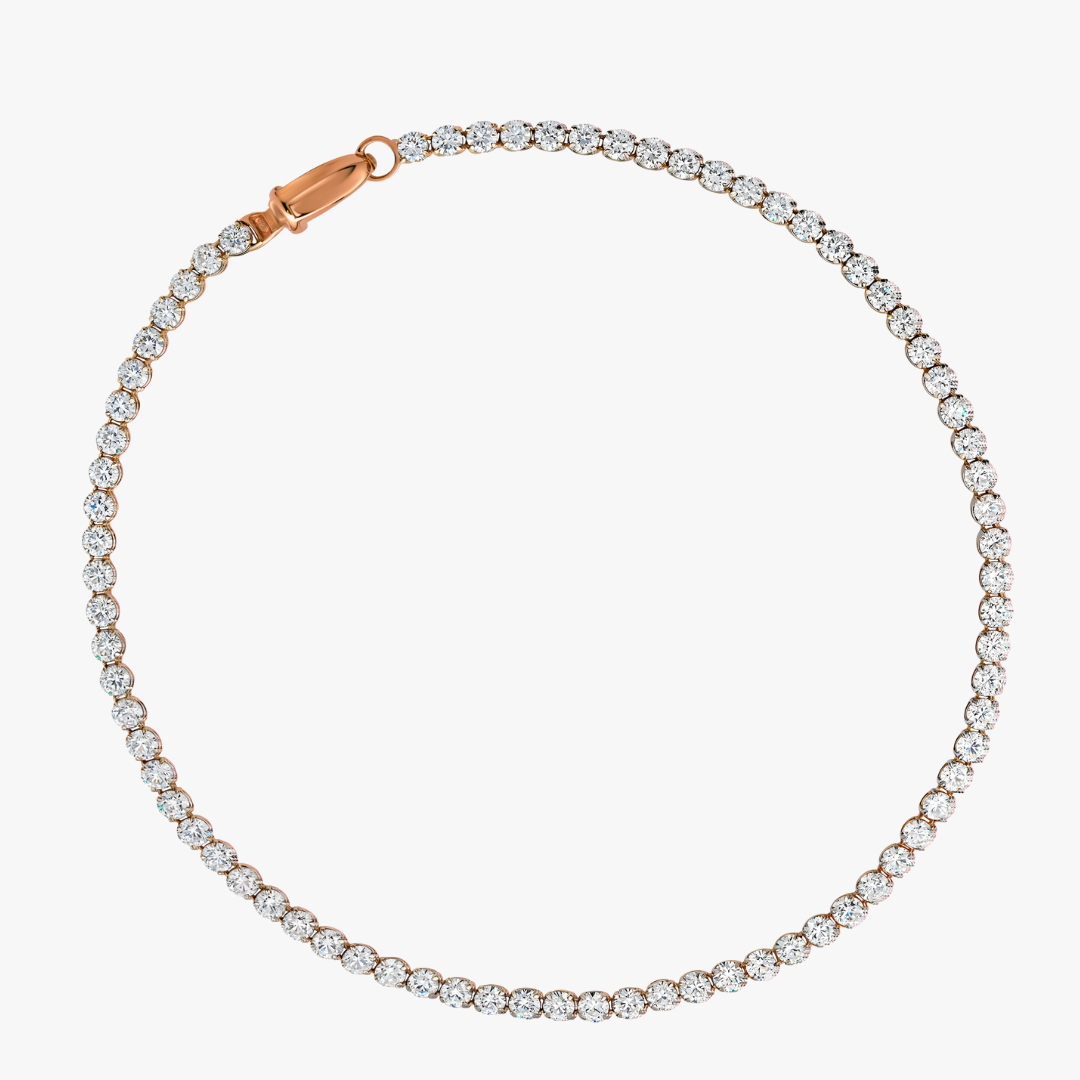 Tennis Armband Labor Diamanaten in Rosegold