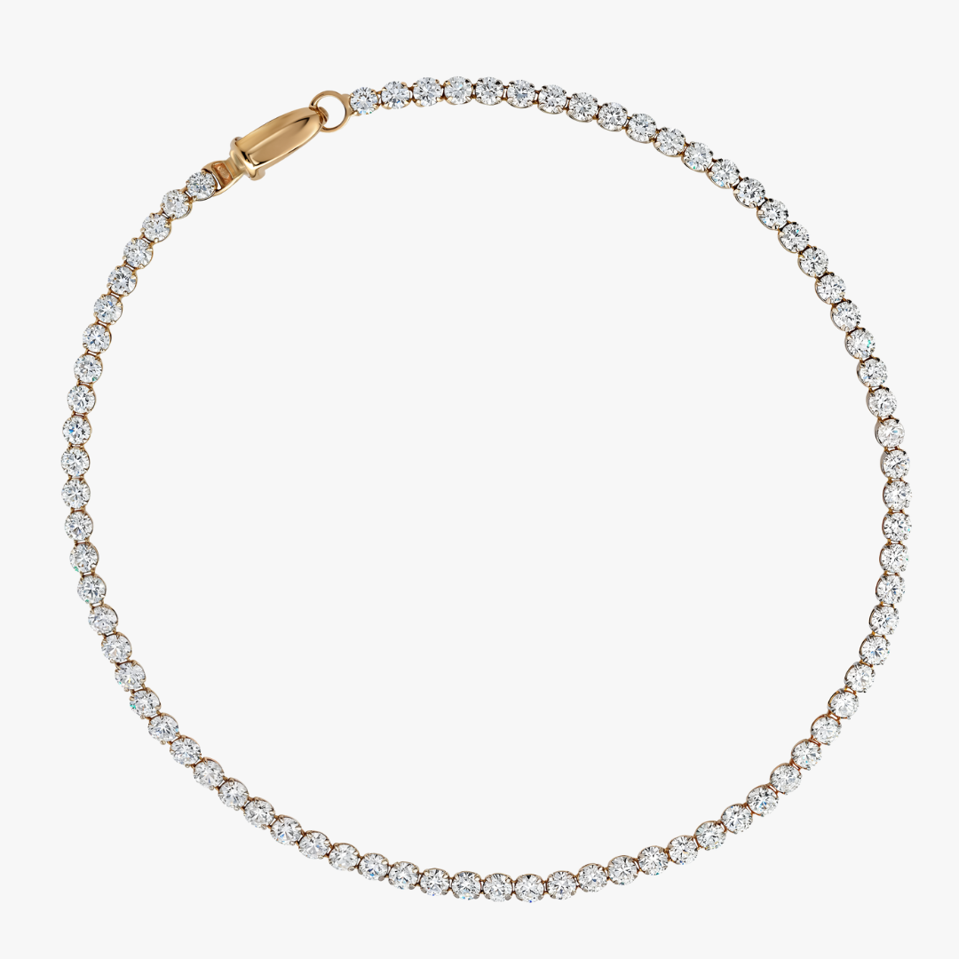 Tennis Armband Labor Diamanaten in Gelbgold