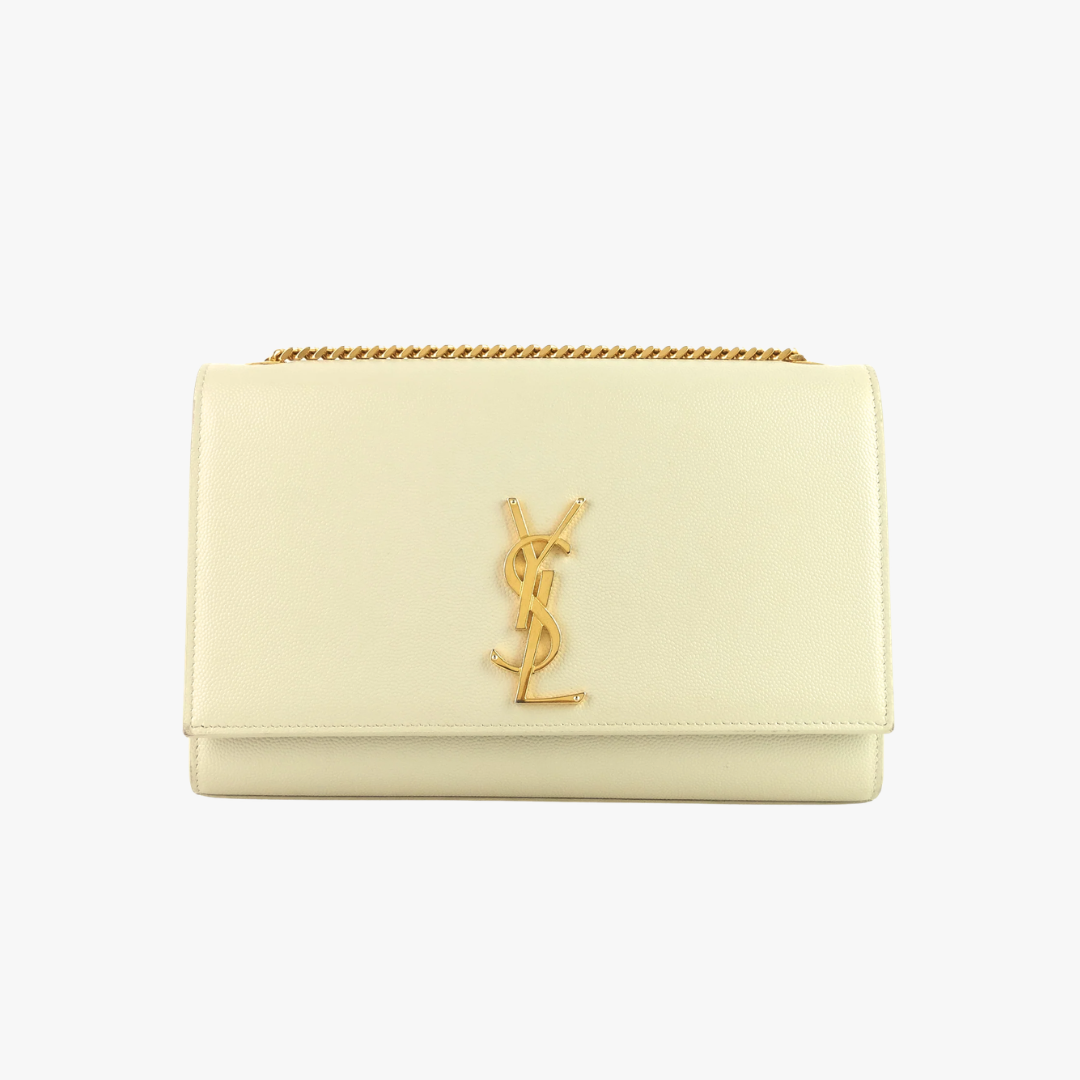 Saint Laurent Kate Small Grain de Poudre Leather Bag